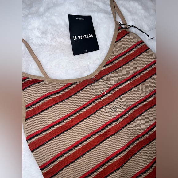 4/$10 Bundle Sale: NWT Forever 21 Seamless Thong Spaghetti Strap Bodysuit - Picture 2 of 8